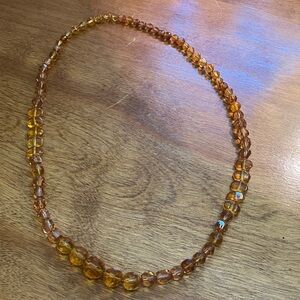 Vintage Golden Beaded Necklace